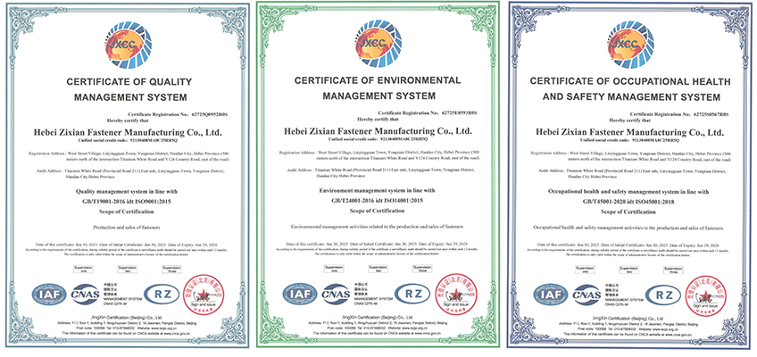 ISO Certifications